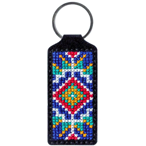 Key Chain Needlecraft Kit - Cross Stitch Kits on Leather Wonderland Crafts Key-Chain Kit - HobbyJobby