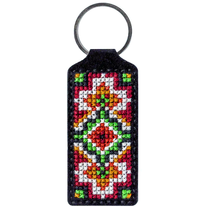 Key Chain Needlecraft Kit - Cross Stitch Kits on Leather Wonderland Crafts Key-Chain Kit - HobbyJobby