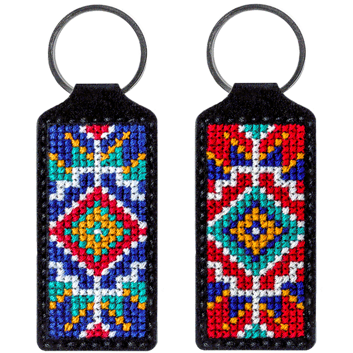 Key Chain Needlecraft Kit - Cross Stitch Kits on Leather Wonderland Crafts Key-Chain Kit - HobbyJobby
