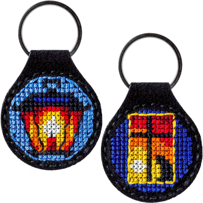 Key Chain Needlecraft Kit - Cross Stitch Kits on Leather Wonderland Crafts Key-Chain Kit - HobbyJobby