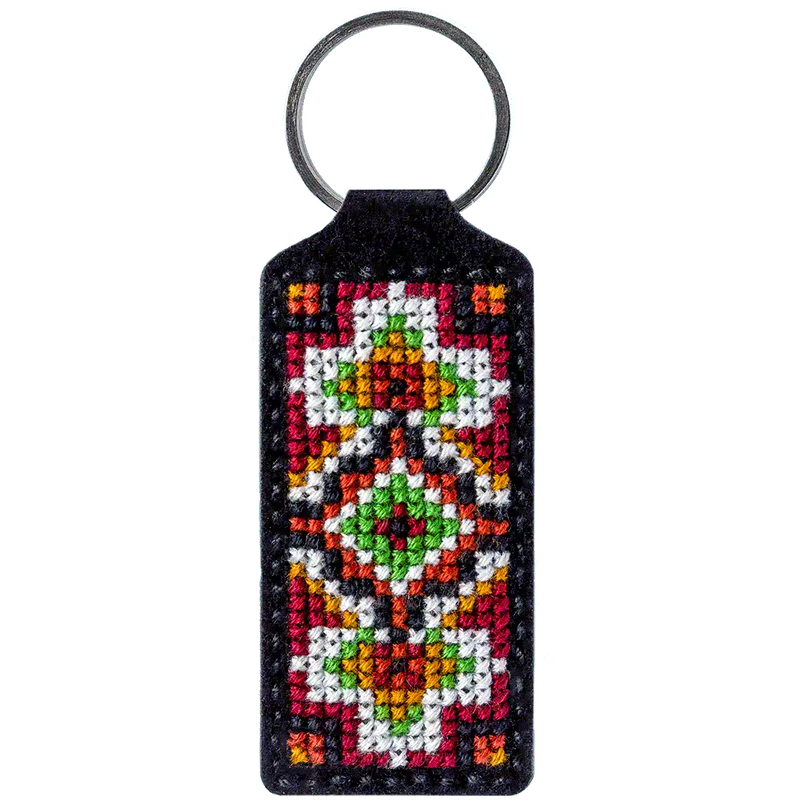 Key Chain Needlecraft Kit - Cross Stitch Kits on Leather Wonderland Crafts Key-Chain Kit - HobbyJobby