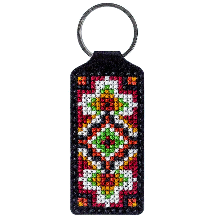 Key Chain Needlecraft Kit - Cross Stitch Kits on Leather Wonderland Crafts Key-Chain Kit - HobbyJobby