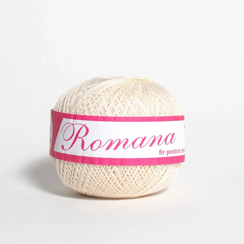 Knitting and Crochet Yarn - Ivory Cotton Yarn - Romana (Nm 20/3), 100% Cotton Knitting and Crochet Yarn - HobbyJobby