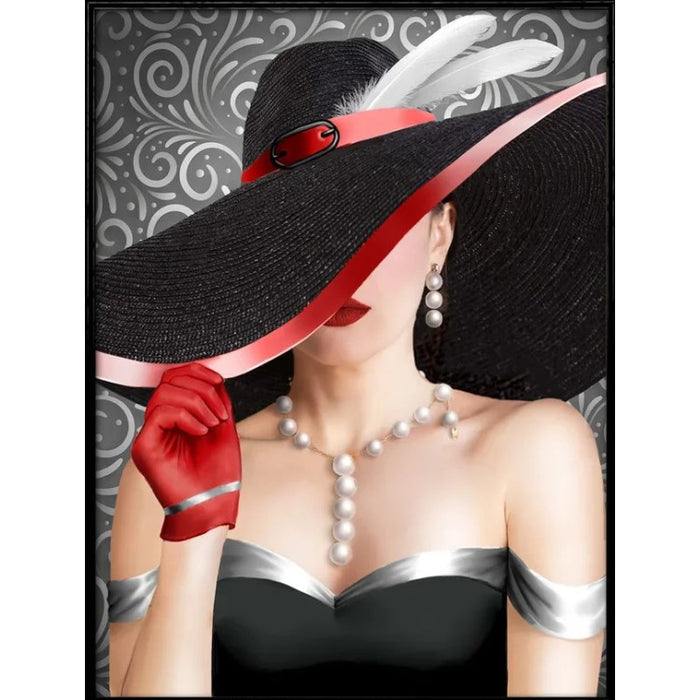 Diamond Painting Kit - LADY PEARL 30*40 CM AM1858