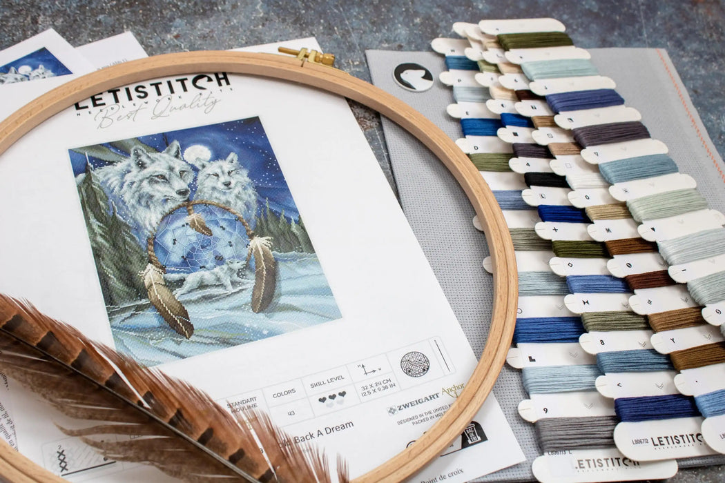 LetiStitch Cross Stitch Kit - Nothing Can Hold Back A Dream, L8067 Cross Stitch Kits - HobbyJobby