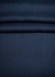 Luca-S Natural Pure 100% Linen Soft Fabric Navy Color Luca-S Linen Fabrics - HobbyJobby