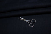Luca-S Natural Pure 100% Linen Wrinkled Fabric Black Color Luca-S Linen Fabrics - HobbyJobby