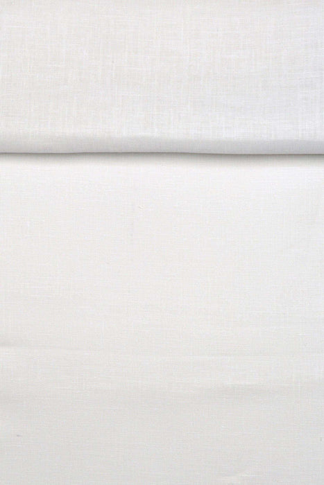 Luca-S Natural Pure 100% Linen Wrinkled Fabric Natural White Color Luca-S Linen Fabrics - HobbyJobby
