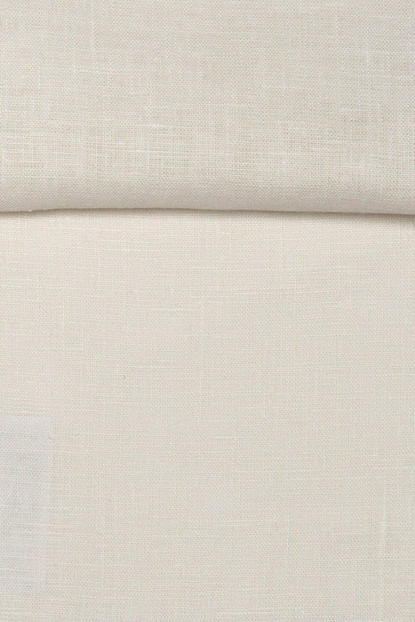 Luca-S Natural Pure 100% Linen Wrinkled Fabric Natural White Color Luca-S Linen Fabrics - HobbyJobby