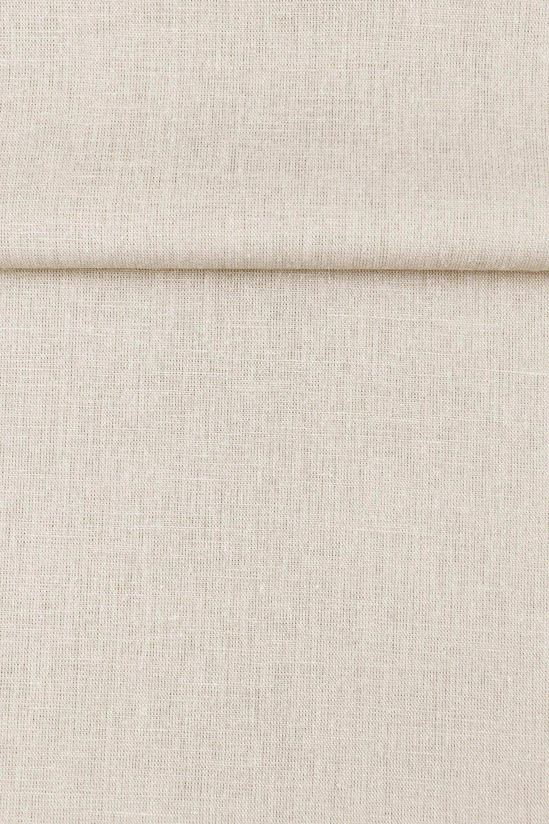 Luca-S Natural Pure Linen Wrinkled Fabric Light Beige Color Luca-S Linen Fabrics - HobbyJobby