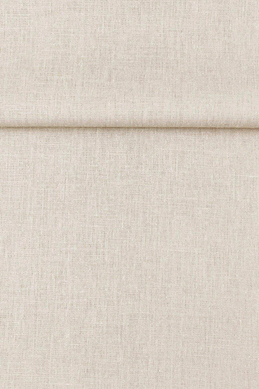 Luca-S Natural Pure Linen Wrinkled Fabric Light Beige Color Luca-S Linen Fabrics - HobbyJobby