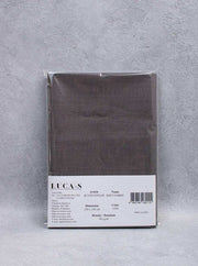 Luca-S Pure Natural 100% Linen Soft Fabric Ash Grey Color Luca-S Linen Fabrics - HobbyJobby
