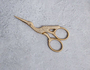 Luca-S Stork Scissors Sandblasted Gold Handles Luca-S Scissors - HobbyJobby