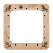 Magnetic Embroidery Hoop - Wooden Cross Stitch Hoop (10x10cm) Wonderland Crafts Hoops - HobbyJobby