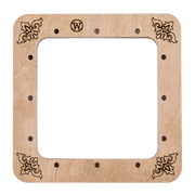 Magnetic Embroidery Hoop - Wooden Cross Stitch Hoop (10x10cm) Wonderland Crafts Hoops - HobbyJobby