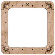 Magnetic Embroidery Hoop - Wooden Cross Stitch Hoop (14 x 14cm) Wonderland Crafts Hoops - HobbyJobby
