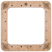 Magnetic Embroidery Hoop - Wooden Cross Stitch Hoop (14x14cm) Wonderland Crafts Hoops - HobbyJobby