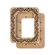 Magnetic Embroidery Hoop - Wooden Cross Stitch Hoop (6.5 x 9cm) Wonderland Crafts Hoops - HobbyJobby