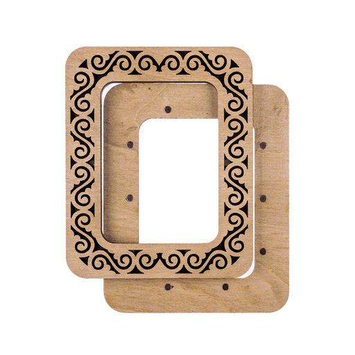 Magnetic Embroidery Hoop - Wooden Cross Stitch Hoop (6.5 x 9cm) Wonderland Crafts Hoops - HobbyJobby