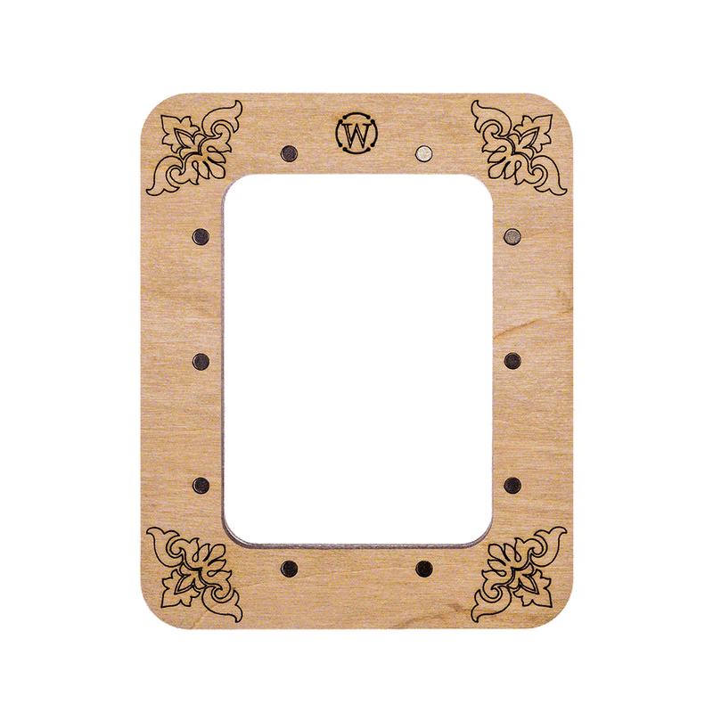 Magnetic Embroidery Hoop - Wooden Cross Stitch Hoop (6.5 x 9cm) Wonderland Crafts Hoops - HobbyJobby