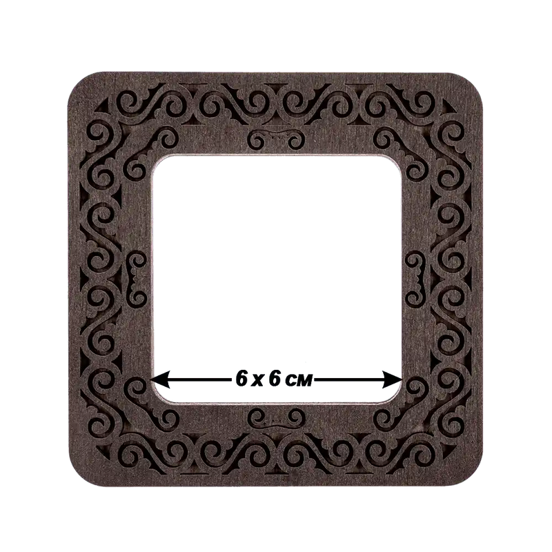 Magnetic Embroidery Hoop - Wooden Cross Stitch Hoop (6x6cm) Wonderland Crafts Hoops - HobbyJobby
