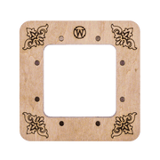 Magnetic Embroidery Hoop - Wooden Cross Stitch Hoop (6x6cm) Wonderland Crafts Hoops - HobbyJobby