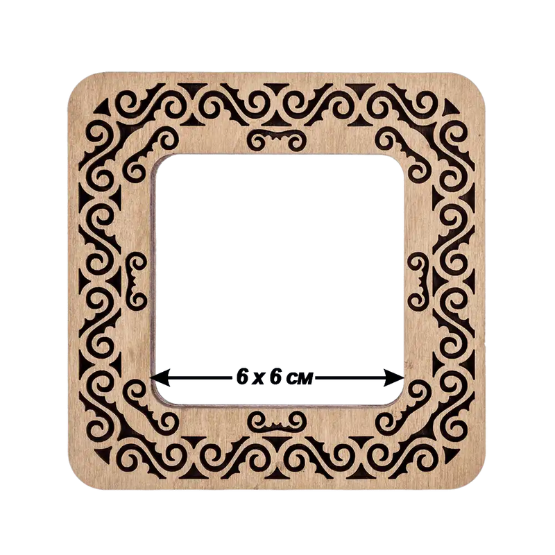Magnetic Embroidery Hoop - Wooden Cross Stitch Hoop (6x6cm) Wonderland Crafts Hoops - HobbyJobby