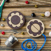 Magnetic Needle Holder - Wooden Needle Minder Wonderland Crafts Needle Minders - HobbyJobby