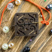 Magnetic Needle Holder - Wooden Needle Minder Wonderland Crafts Needle Minders - HobbyJobby