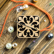 Magnetic Needle Holder - Wooden Needle Minder Wonderland Crafts Needle Minders - HobbyJobby
