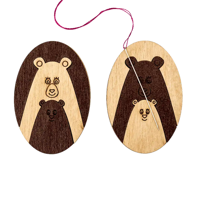 Magnetic Needle Holder - Wooden Needle Minder Wonderland Crafts Needle Minders - HobbyJobby