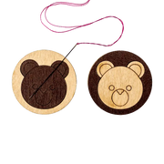 Magnetic Needle Holder - Wooden Needle Minder Wonderland Crafts Needle Minders - HobbyJobby