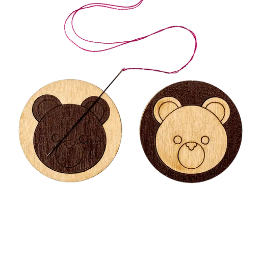 Magnetic Needle Holder - Wooden Needle Minder Wonderland Crafts Needle Minders - HobbyJobby