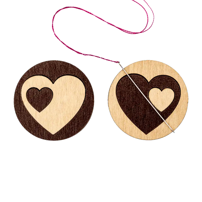 Magnetic Needle Holder - Wooden Needle Minder Wonderland Crafts Needle Minders - HobbyJobby