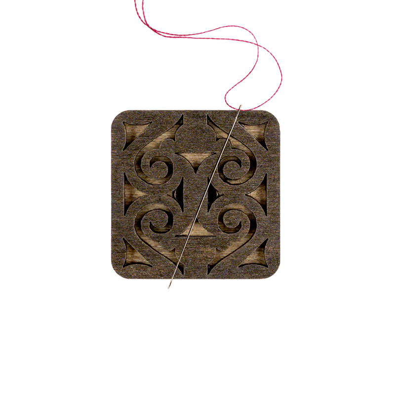 Magnetic Needle Holder - Wooden Needle Minder Wonderland Crafts Needle Minders - HobbyJobby