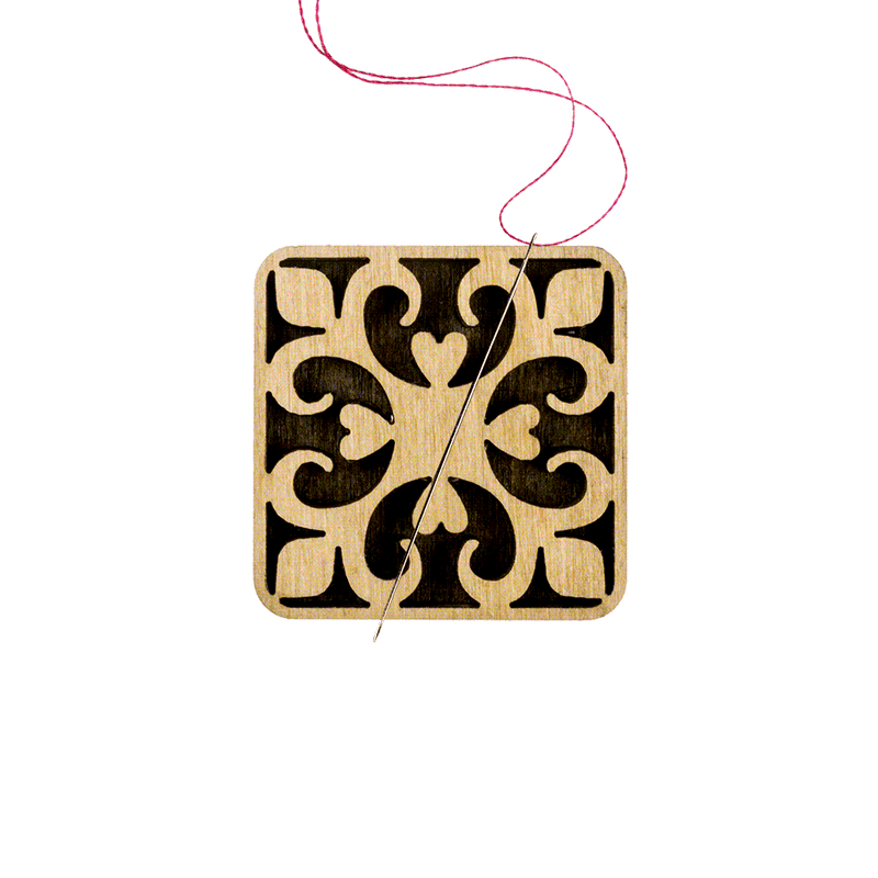 Magnetic Needle Holder - Wooden Needle Minder Wonderland Crafts Needle Minders - HobbyJobby