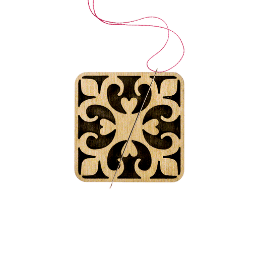 Magnetic Needle Holder - Wooden Needle Minder Wonderland Crafts Needle Minders - HobbyJobby