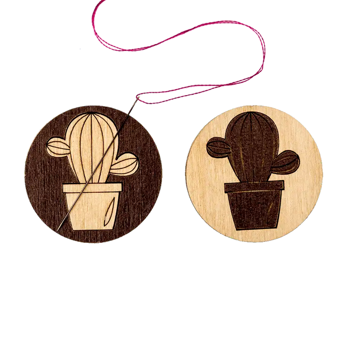 Magnetic Needle Holder - Wooden Needle Minder Wonderland Crafts Needle Minders - HobbyJobby