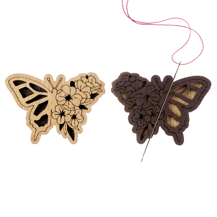 Magnetic Needle Holder - Wooden Needle Minder Wonderland Crafts Needle Minders - HobbyJobby