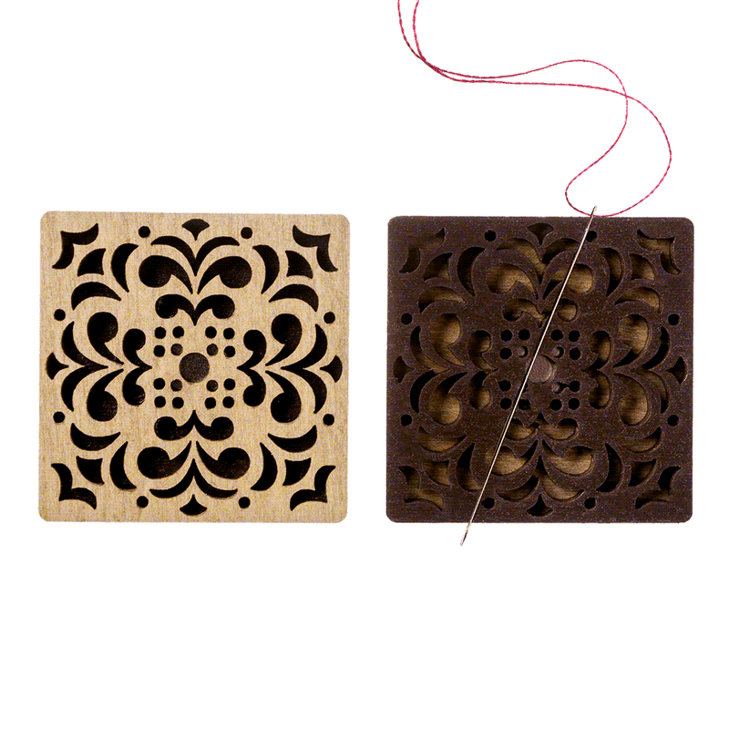 Magnetic Needle Holder - Wooden Needle Minder Wonderland Crafts Needle Minders - HobbyJobby