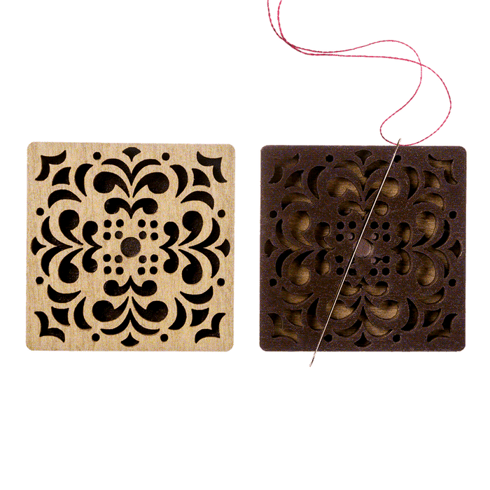 Magnetic Needle Holder - Wooden Needle Minder Wonderland Crafts Needle Minders - HobbyJobby