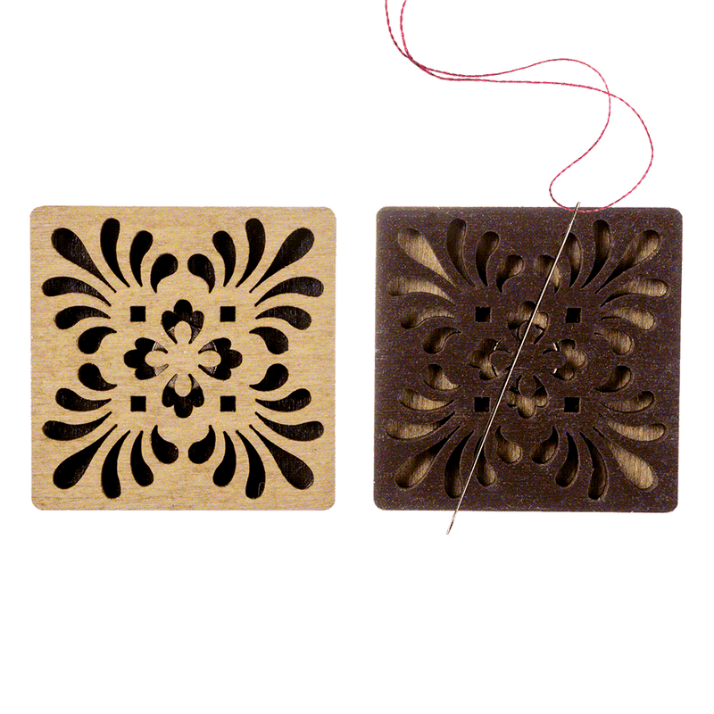 Magnetic Needle Holder - Wooden Needle Minder Wonderland Crafts Needle Minders - HobbyJobby