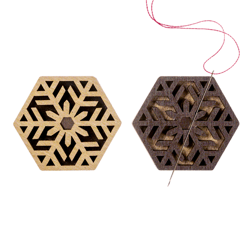 Magnetic Needle Holder - Wooden Needle Minder Wonderland Crafts Needle Minders - HobbyJobby