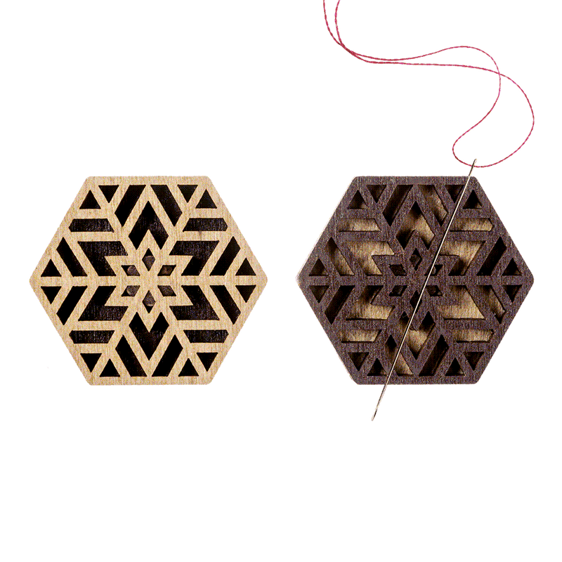 Magnetic Needle Holder - Wooden Needle Minder Wonderland Crafts Needle Minders - HobbyJobby