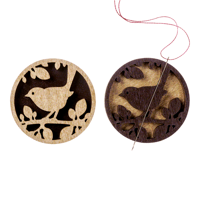 Magnetic Needle Holder - Wooden Needle Minder Wonderland Crafts Needle Minders - HobbyJobby
