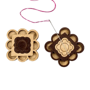 Magnetic Needle Holder - Wooden Needle Minder Wonderland Crafts Needle Minders - HobbyJobby