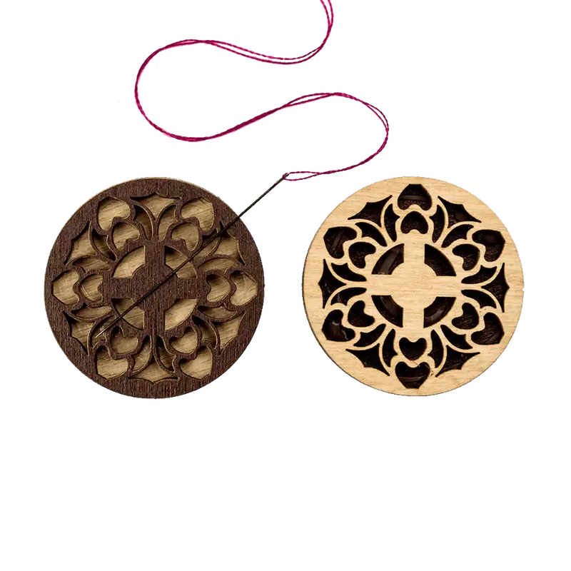 Magnetic Needle Holder - Wooden Needle Minder Wonderland Crafts Needle Minders - HobbyJobby