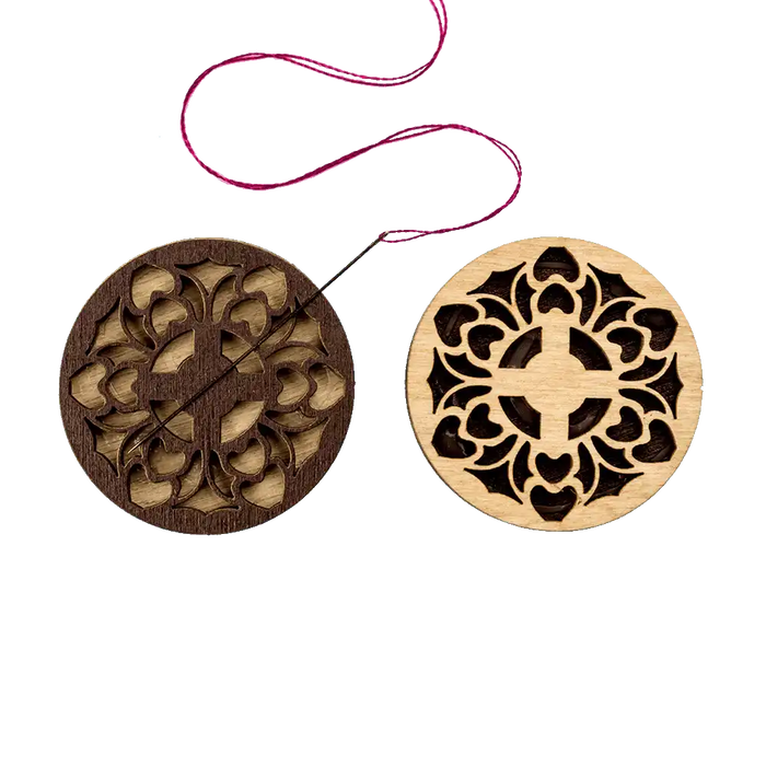 Magnetic Needle Holder - Wooden Needle Minder Wonderland Crafts Needle Minders - HobbyJobby