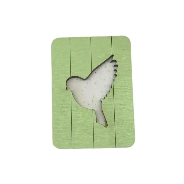 WOODEN NEEDLE CASE "BIRD" KF056/12