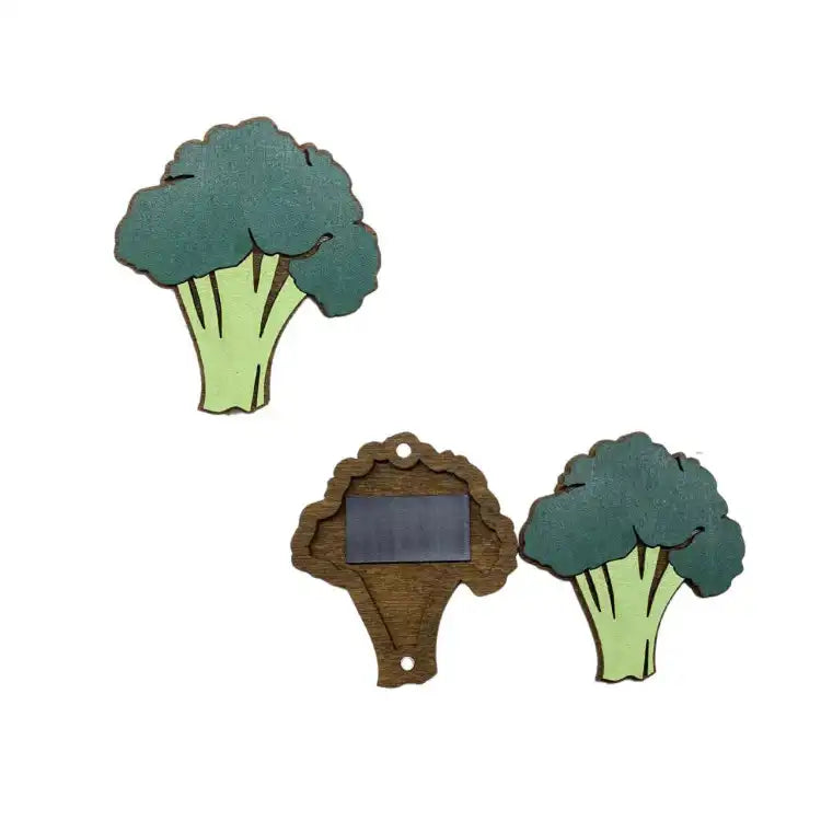 WOODEN NEEDLE CASE BROCCOLI KF056/23